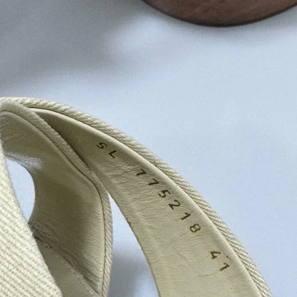 Saint Laurent Bianca Platform Sandals Beige Women’s EU 41/US 11 - Picture 6 of 7